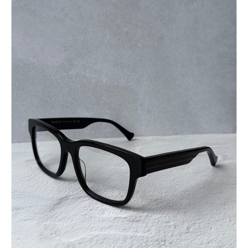New Gucci Gg1303o 006 57mm Black Unisex Eyeglasses Frames